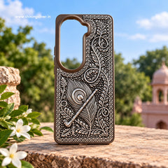 SHINING’s 925 Silver Krishna Flute Mobile Cover