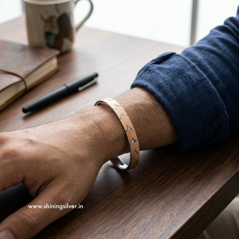 SHINING’s Statement Rosegold Kada | 925 Sterling Silver