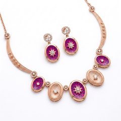 SHINING’s 925 Silver Necklace | Rosegold Plating | Calestia Collection