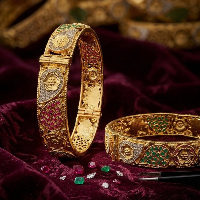 SHINING’s 925 Silver bangles in Gold Plating | Shining Silver | The Gilded Chapter