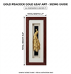SHINING’s Peacock 24K Gold Wall Hanging Display