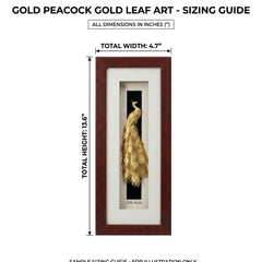 SHINING’s Peacock 24K Gold Wall Hanging Display