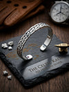 SHINING’s Celtic Kada | Cuff Style Silver Kada for Men | 925 Sterling Silver