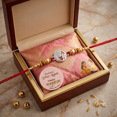 SHINING’s Silver OM Rakhi