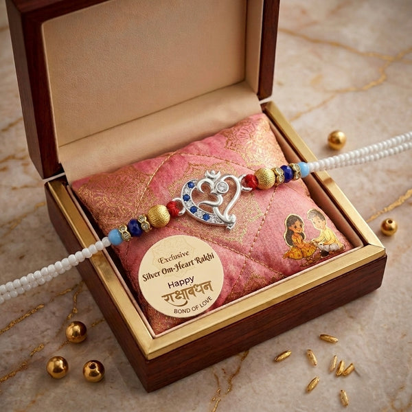 SHINING’s Pure Silver Thread Rakhi