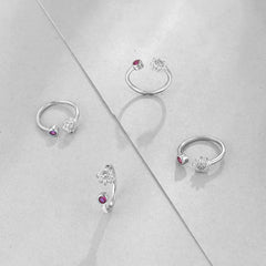 Open Top Toerings- 925 Sterling Silver