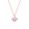Crown Pendent with pearl work  -925 Rosegold plated silver 