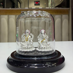 SHINING’s Ganesh-Lakshmi Silver Idol | 999 Pure Silver