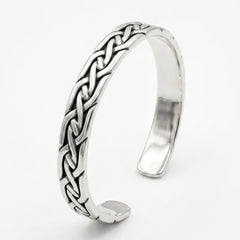 The Celtic Kada | Cuff Style Silver Kada for Men | 925 Sterling Silver