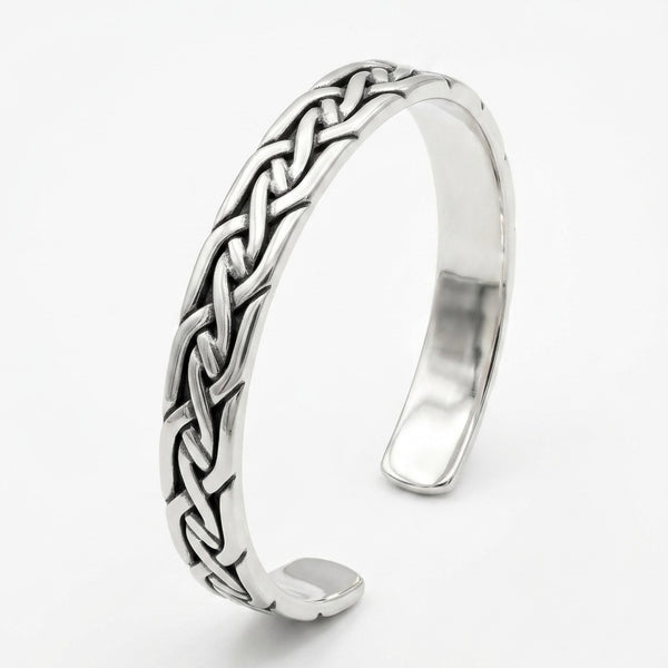 The Celtic Kada | Cuff Style Silver Kada for Men | 925 Sterling Silver