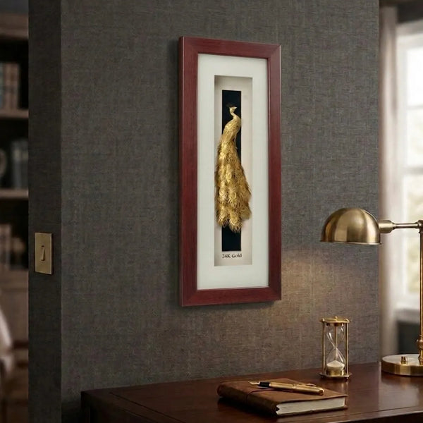 SHINING’s Peacock 24K Gold Wall Hanging Display