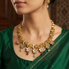 SHINING’s Antique Gold Necklace | 925 Pure Silver Base | The Gilded Chapter