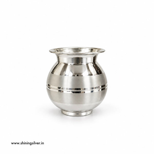 SHINING’s 925 Pure Silver Lota | 55 Grams | Silver Puja Kalash
