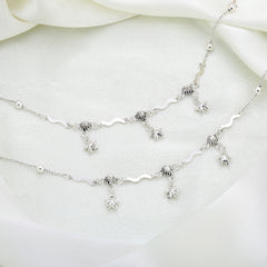 Minimal Star Charms Anklet- 925 Pure Silver