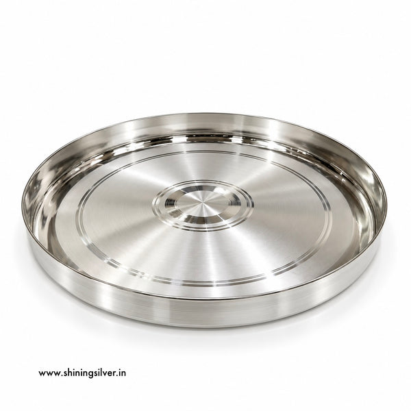 SHINING’s 925 Classic Pure Silver Dinner Set | Premium Silver Thali Set
