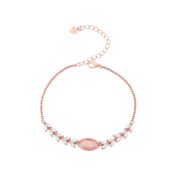 Rosegold Bracelet- 925 Rosegold Played silver