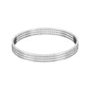 Mens Zircones Channel Style Studded Kada | 925 Sterling Silver