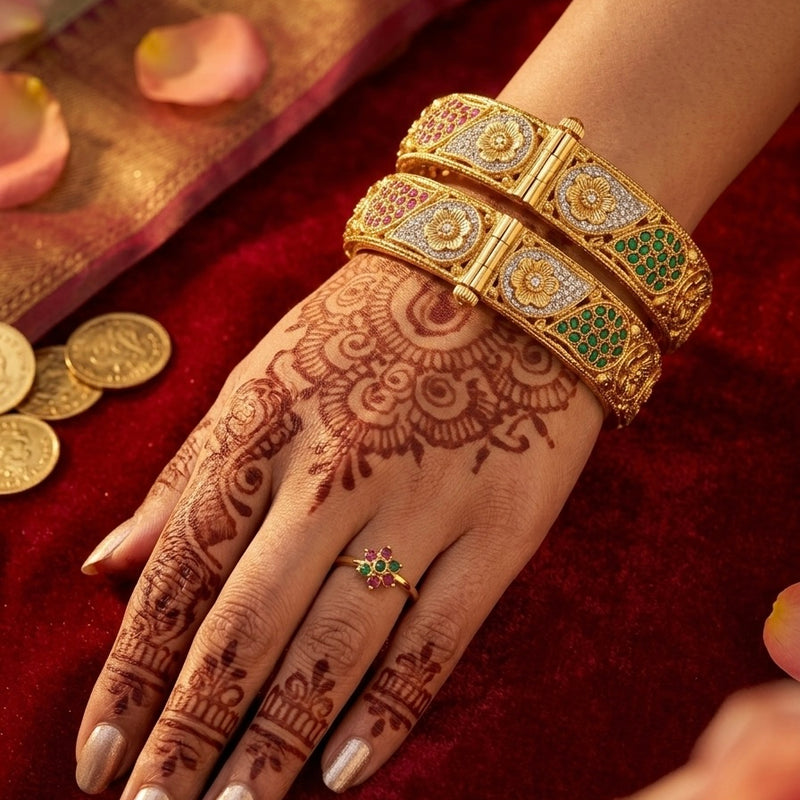SHINING’s 925 Silver bangles in Gold Plating | Shining Silver | The Gilded Chapter