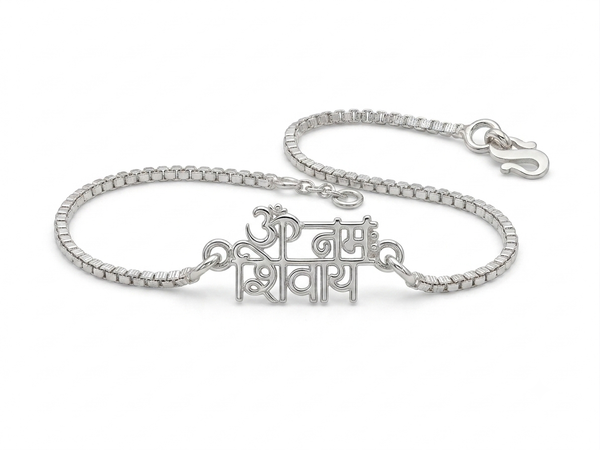 SHINING’s Silver Om Namah Shivay Rakhi
