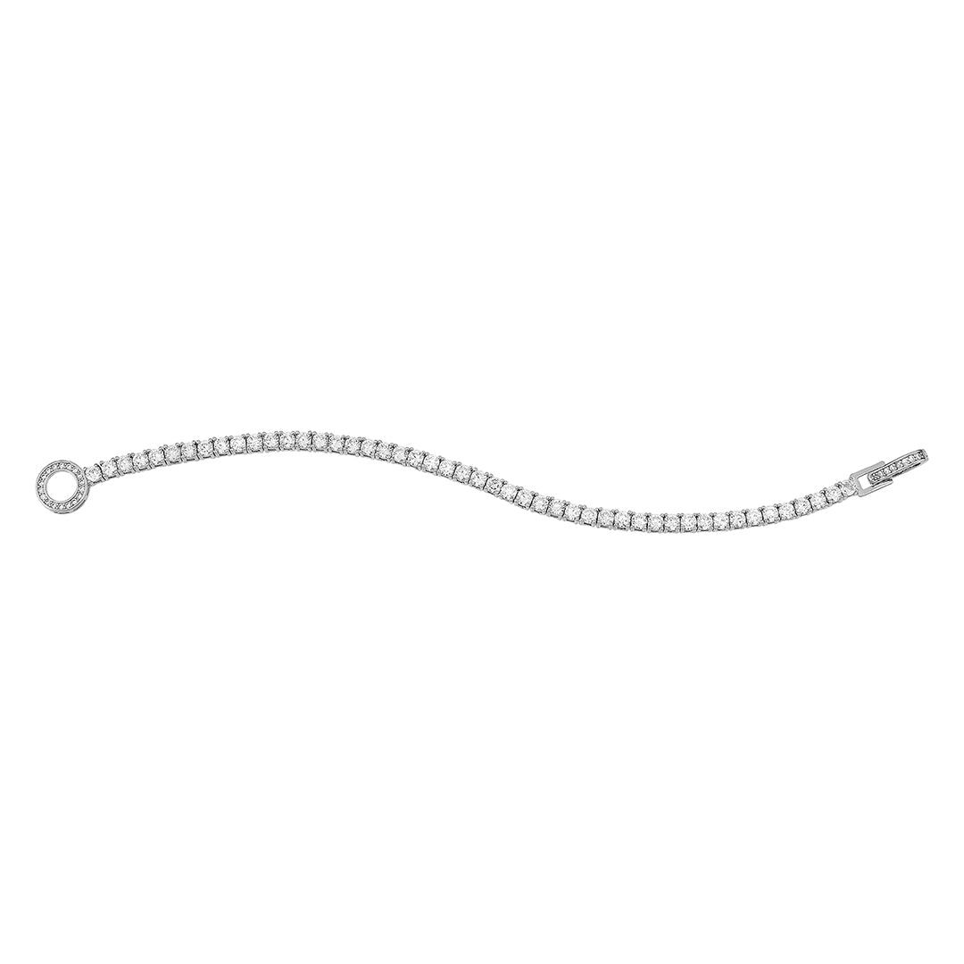 Solitare Tennis Bracelet- 925 Sterling Silver