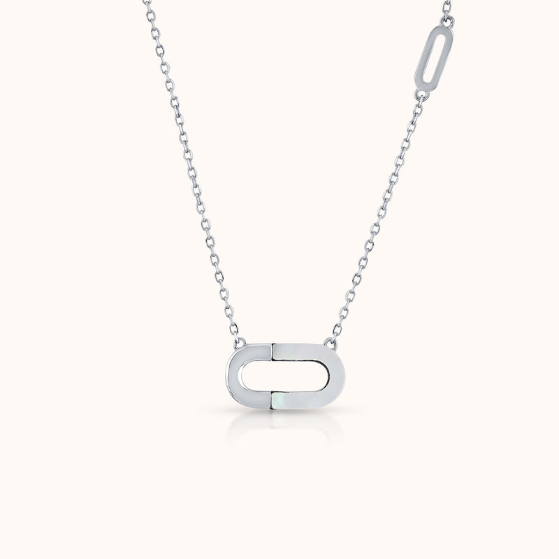 Enamel Necklace 925 Sterling Silver