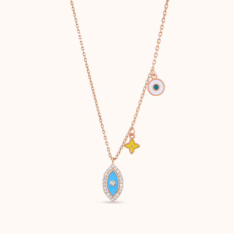 Evil Eye Charms Necklace