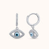 SHINING’s Sterling Silver Evil Eye Earrings