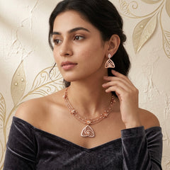 SHINING’s 925 Silver Necklace | Rosegold Plating | Calestia Collection