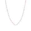 Rose Pearl Necklace Minimal Design- 925 Sterling Silver