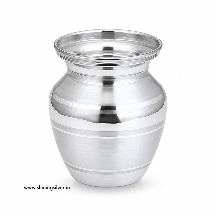 SHINING’s 999 Pure Silver Pooja Lota | 150 ML