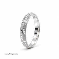 SHINING’s Jai Mata Di Men’s Engraving Kada | 925 Pure Silver