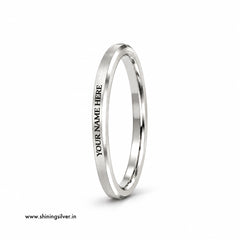 SHINING’s Customised 925 Pure Silver Kada for Men | Personalised Name Kada