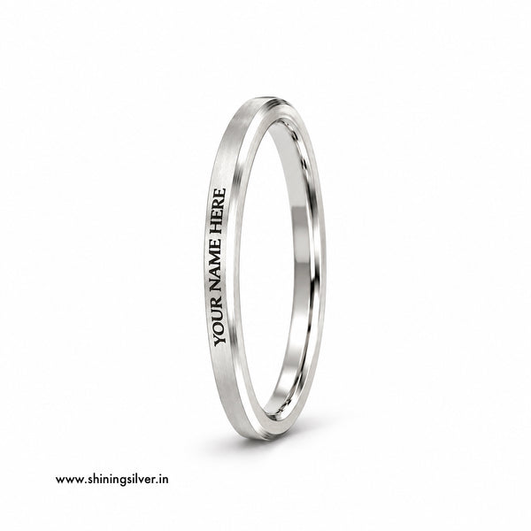 SHINING’s Customised 925 Pure Silver Kada for Men | Personalised Name Kada
