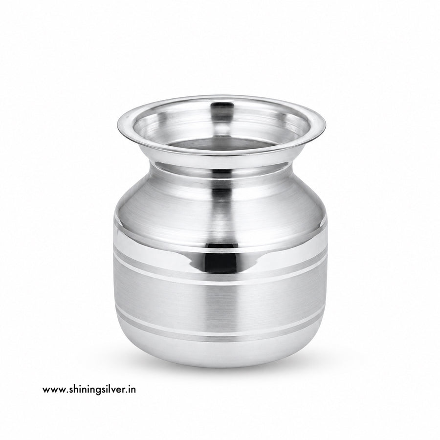 SHINING’s 999 Pure Silver Pooja Lota | 150 ML