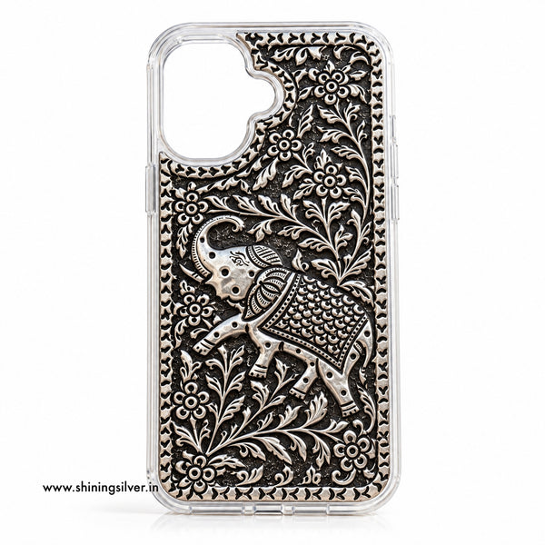 SHINING’s 925 Silver Mobile Phone Cover- Elephant