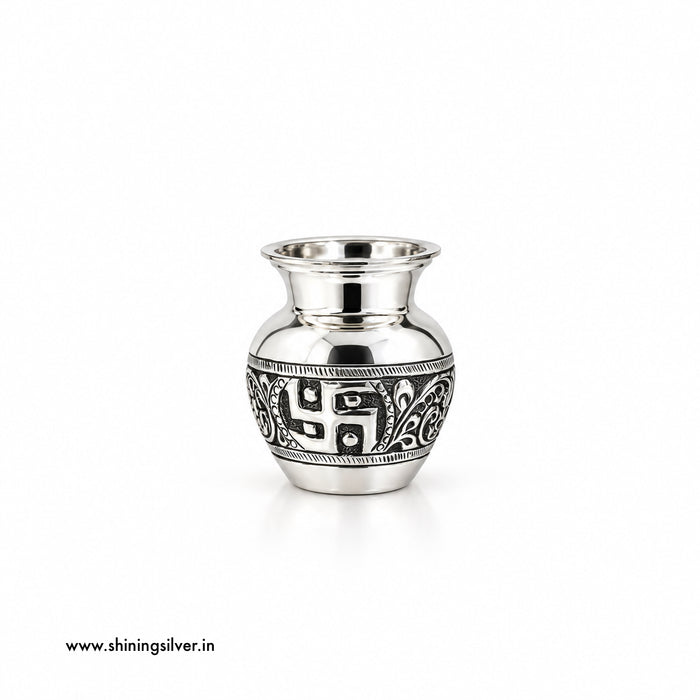 SHINING’s 925 Pure Silver Chitai Design Lutia / Lota | Oxidised Finish | 50g