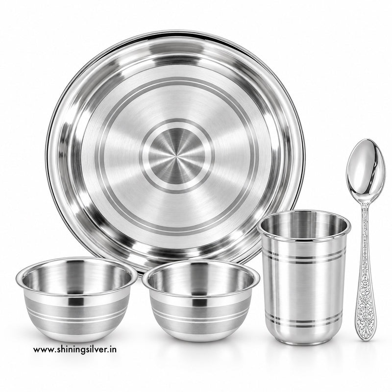 SHINING’s 925 Pure Silver Utensils Set | Silver Dinner Set | Shining Silver