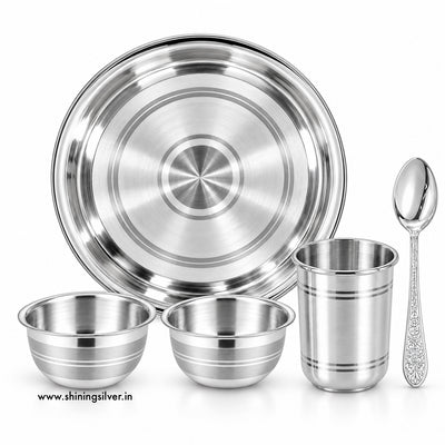SHINING’s 925 Pure Silver Utensils Set | Silver Dinner Set | Shining Silver