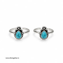 SHINING’s 925 Pure Silver Turquoise Bichiya