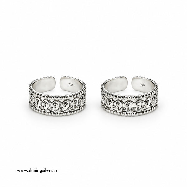 SHINING’s 925 Pure Silver Ornate Scroll Bichiya