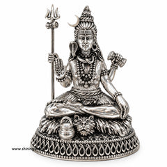 SHINING’s 925 Pure Silver Lord Shiva Solid Idol