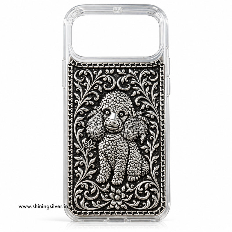SHINING’s 925 Silver Puppy Mobile Cover