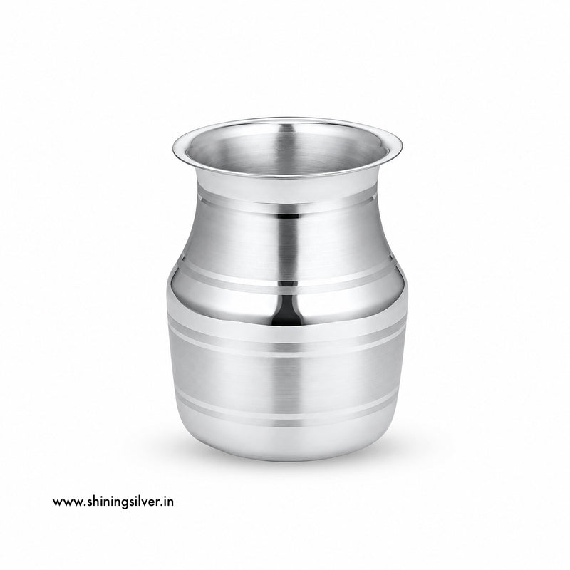 SHINING’s 999 Pure Silver Pooja Lota | 200 ML