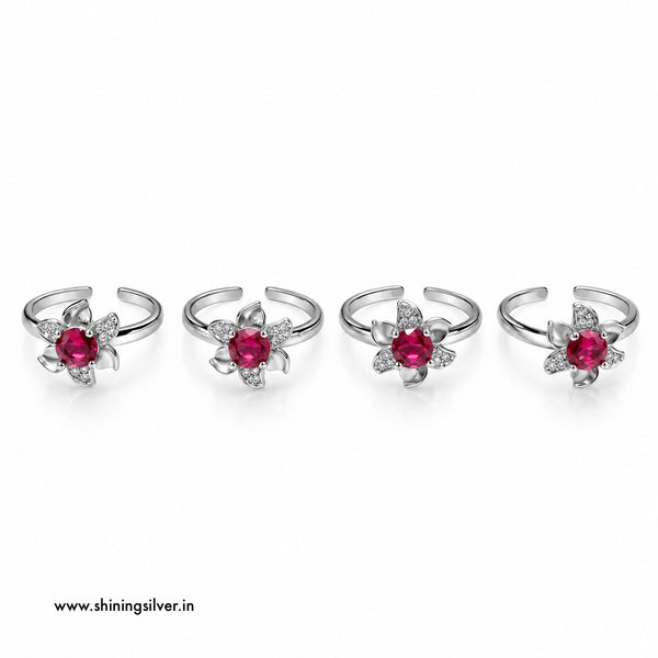SHINING’s 925 Sterling Silver Flower Bichiya