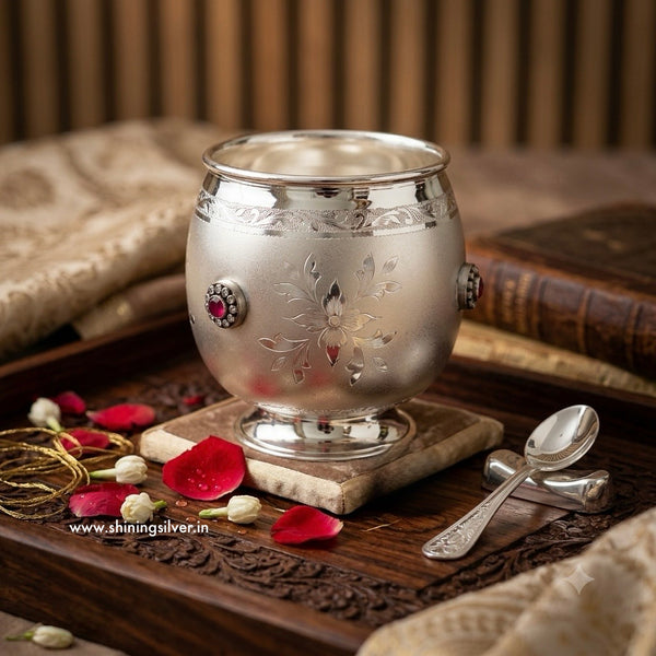 SHINING’s 500ML Silver Patra / Vessel- 925 Pure Silver