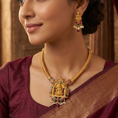 SHINING’s Temple Necklace In Gold Plating | 925 Pure Silver | The Gilded Chapter