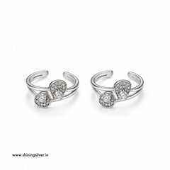 SHINING’s 925 Sterling Silver Designer Toe Rings