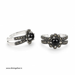 SHINING’s 925 Pure Silver Pyrite Toe Rings