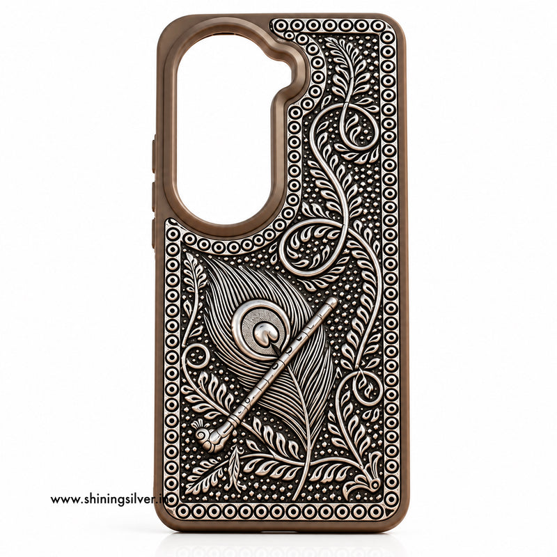 SHINING’s 925 Silver Krishna Flute Mobile Cover