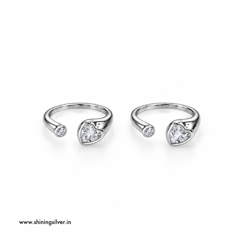 SHINING’s 925 Sterling Silver Heart Bichiya